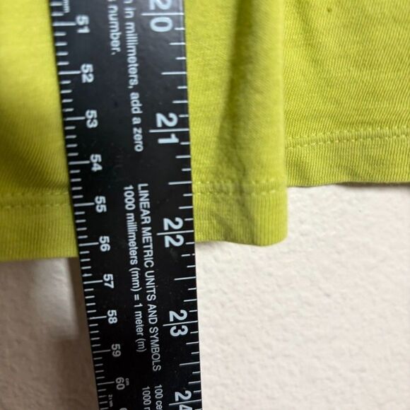 Aerie T-Shirt Women's Small Green Round Neck Puff Sleeve Solid Casual Shirt - Picture 6 of 9